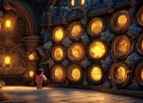 空调童话故事；空调墙讲故事