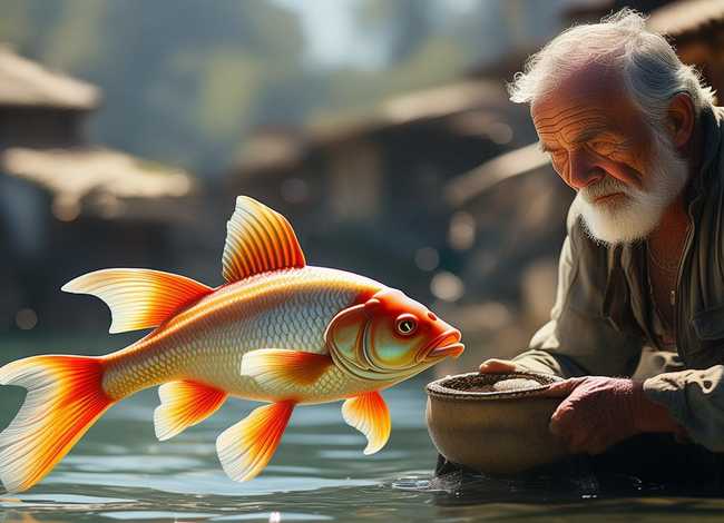 渔夫的故事完整版、金鱼和渔夫的故事完整版