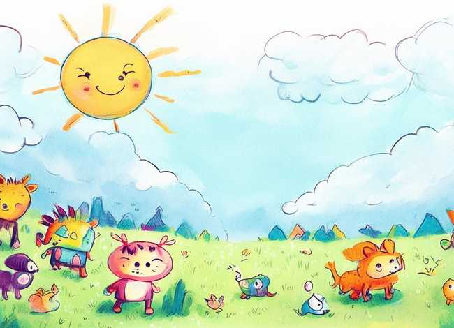 儿童故事简笔画简单又漂亮；故事简笔画简单又漂亮