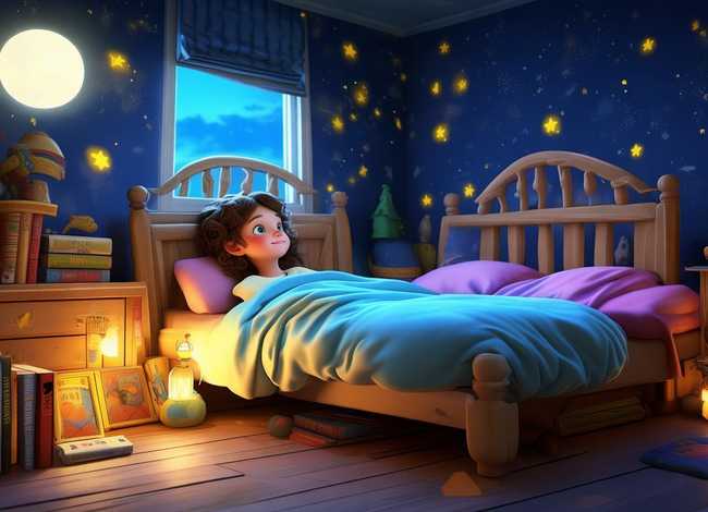 夜晚儿童绘本（儿童绘本晚上）