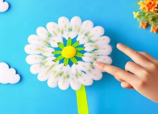 儿童蒲公英简笔画 - 儿童蒲公英简笔画彩色