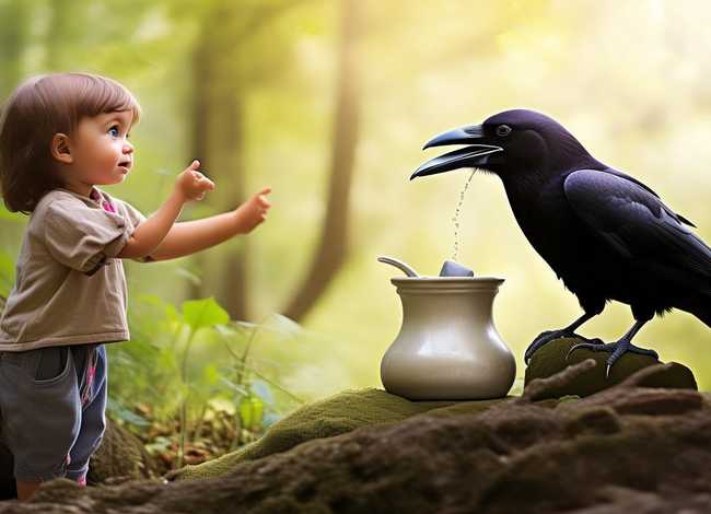 乌鸦喝水幼儿故事内容；乌鸦喝水幼儿故事内容是什么