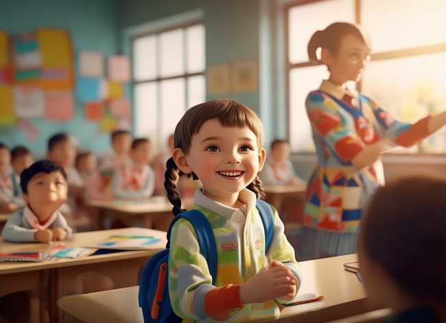 看图讲故事一年级 看图讲故事一年级和老师问好