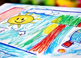 简单儿童绘画作品，简单的儿童绘画作品