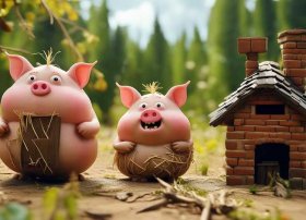 连环画儿童故事三只小猪 三只小猪儿童画连环画