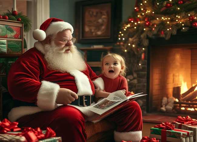 圣诞老人绘本故事，圣诞老人绘本故事内容初一上册图片