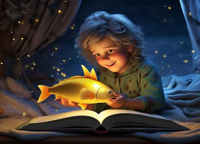 渔夫和金鱼的故事睡前儿童 - 讲故事渔夫和金鱼的故事 渔夫和金鱼的故事睡前儿童 - 讲故事渔夫和金鱼的故事