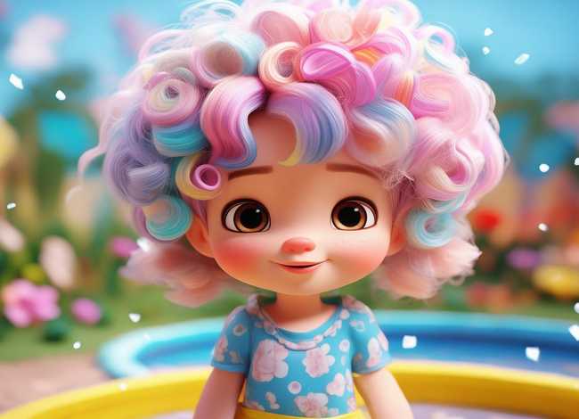 儿童女童发型图片 儿童小女孩发型图片