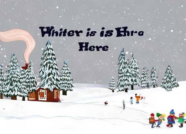 冬天来了绘本故事简笔画 - 绘本故事《冬天来了》