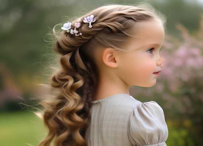 古典发型女儿童、古典发型女儿童图片