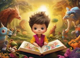 神话故事儿童绘本、神话故事绘本模板