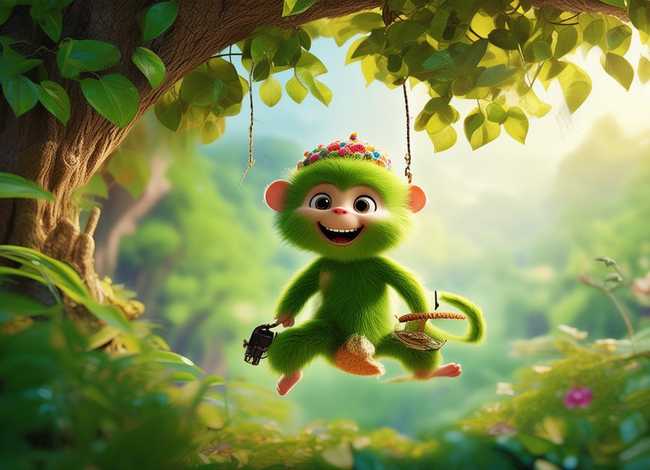 小皮猴的儿童故事 小猴皮皮的故事图片
