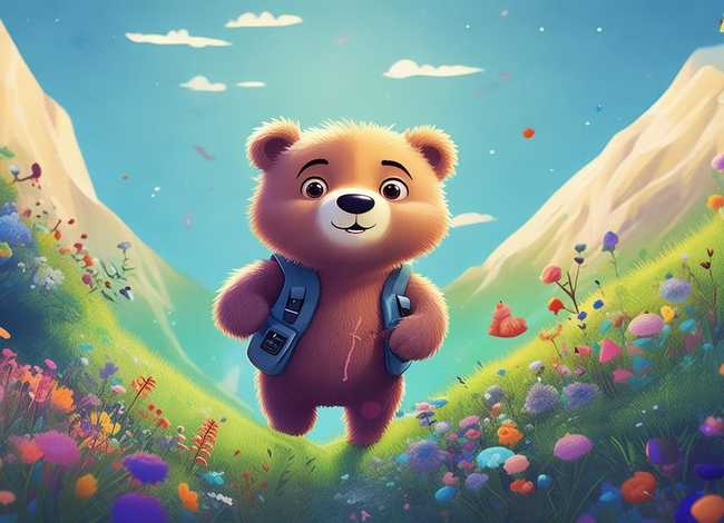 小熊爬山的故事儿童 三岁故事宝宝睡前故事文字小熊爬山