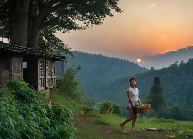 小飞的农村故事丹丹回娘家 - 小飞的农村生活