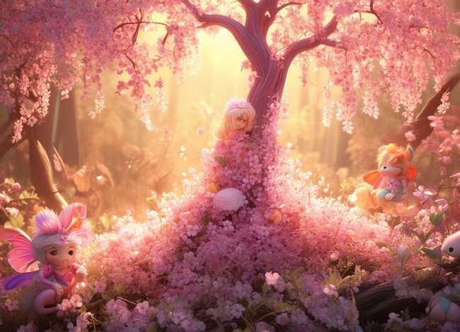 关于桃花的童话；关于桃花的童话作文