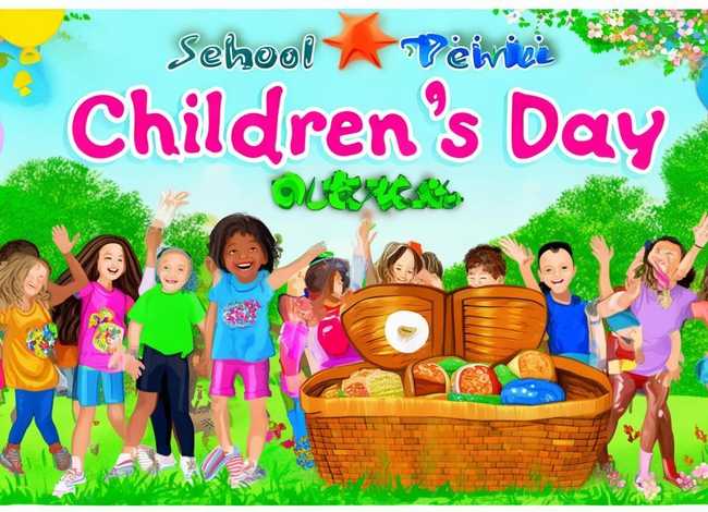 儿童节英文海报设计案例学校郊游；儿童节英文海报设计案例学校郊游怎么写