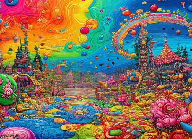 万花筒儿童画、儿童绘画万花筒