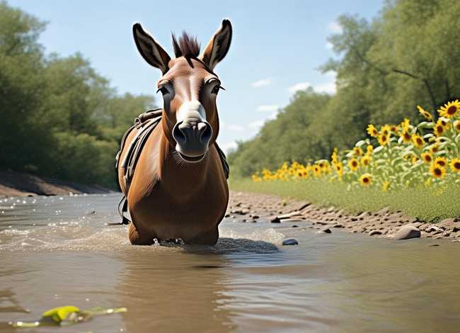 驴过河的寓言故事；驴过河的寓言故事和图片