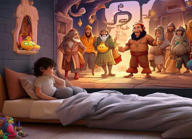 阿里巴巴和四十大盗儿童睡前故事 - 阿里巴巴和四十大盗幼儿睡前故事 阿里巴巴和四十大盗儿童睡前故事 - 阿里巴巴和四十大盗幼儿睡前故事