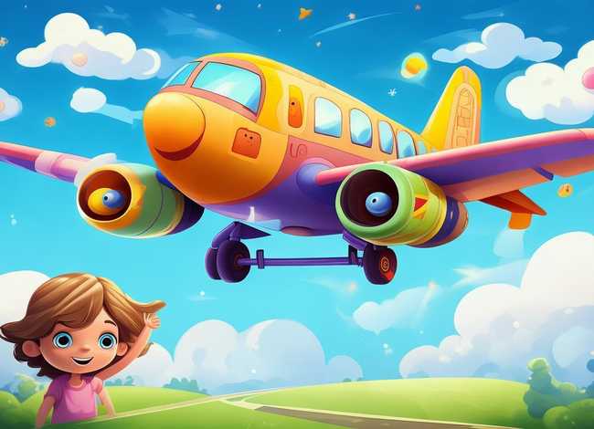 关于飞机的儿童故事图片，关于飞机的故事幼儿故事