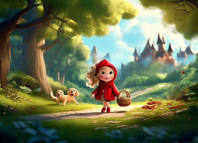 儿童故事英语动画小红帽；英语版的小红帽的故事视频动画