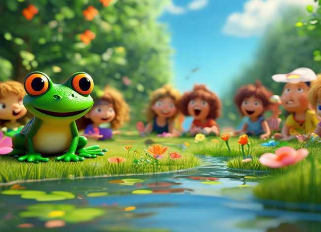 青蛙的视频儿童故事；青蛙视频1-3岁儿童故事