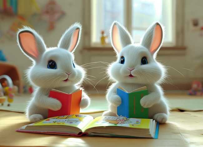 两只小兔子绘本，两只小兔子的绘本