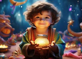 阿拉丁神灯故事儿童 - 少儿故事阿拉丁神灯