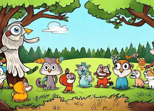 寓言故事图画儿童图片，寓言故事图片大全简笔画