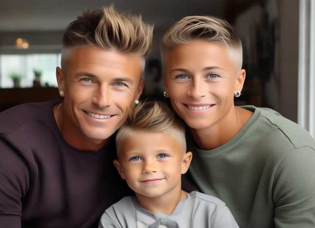 好看的亲子发型 - 好看的亲子发型男