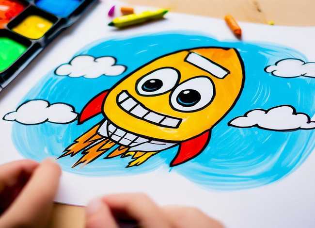 火箭儿童简笔画 - 火箭儿童简笔画最简单的