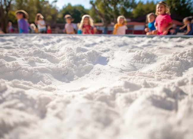 儿童沙池里面的白色沙子是什么（小孩玩的沙池白色的是什么）