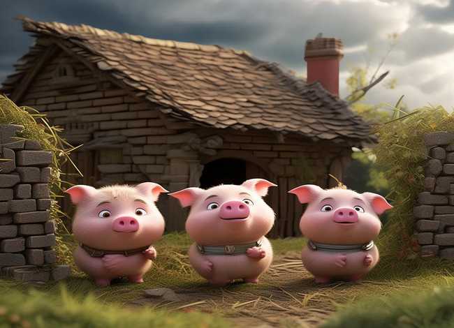 3只小猪儿童故事文字版,3只小猪的故事文字版 3只小猪儿童故事文字版,3只小猪的故事文字版