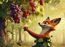 狐狸和葡萄儿童故事完整版 - 狐狸和葡萄的故事完整版