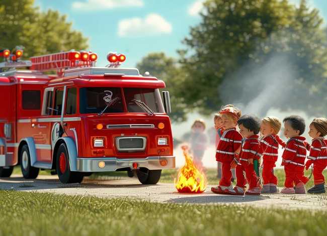 灭火英雄儿童故事(灭火英雄儿童画) 灭火英雄儿童故事(灭火英雄儿童画)