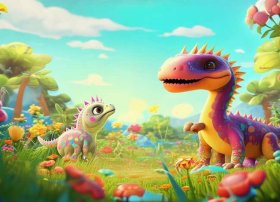 恐龙儿童故事简短3-4岁，0-3岁恐龙故事