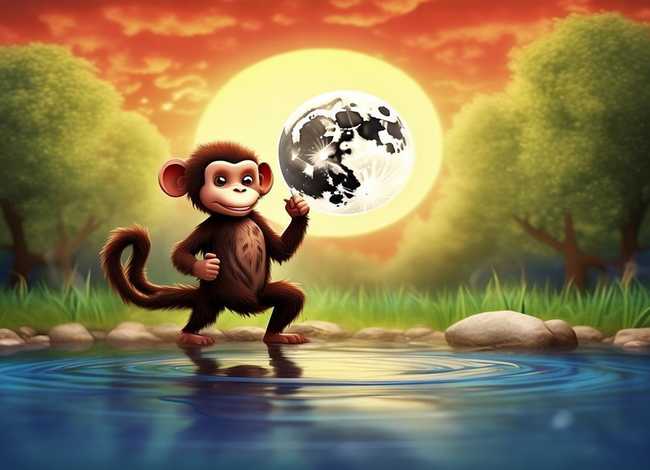 儿童故事猴子捞月亮视频（幼儿故事猴子捞月亮视频）