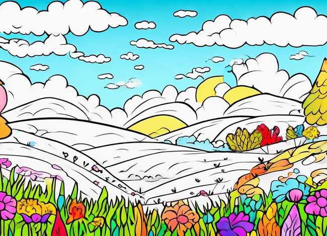 儿童填色模板 儿童填色模板图片