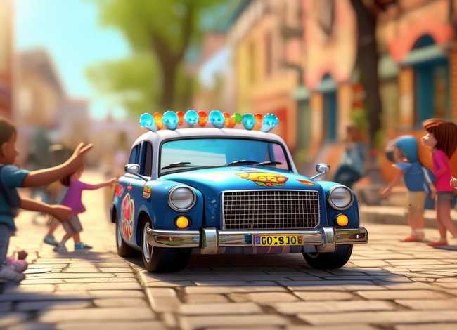 小警车儿童故事绘本、绘本警车的故事