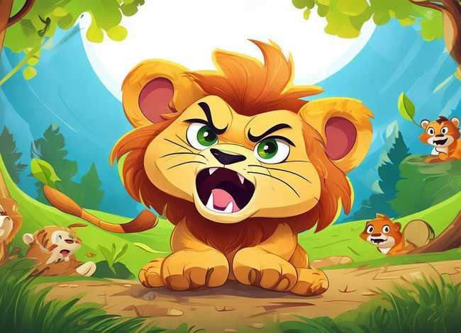 儿童故事小狮子发脾气 幼儿故事乱发脾气的小狮子