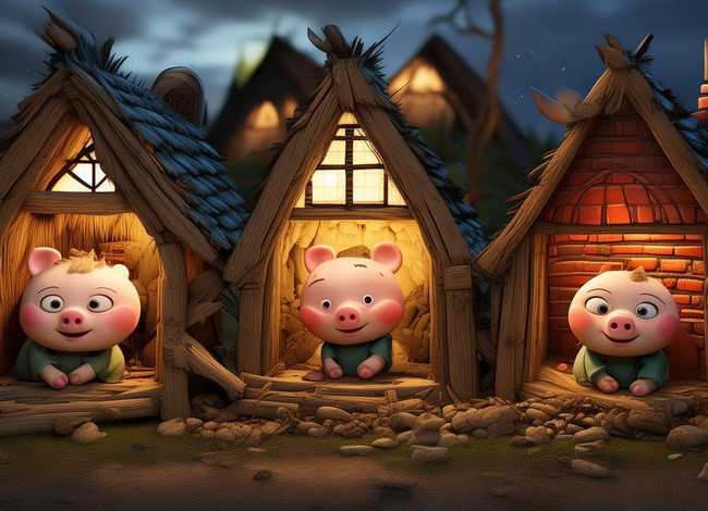 儿童睡前故事三只小猪原文 - 少儿睡前故事三只小猪