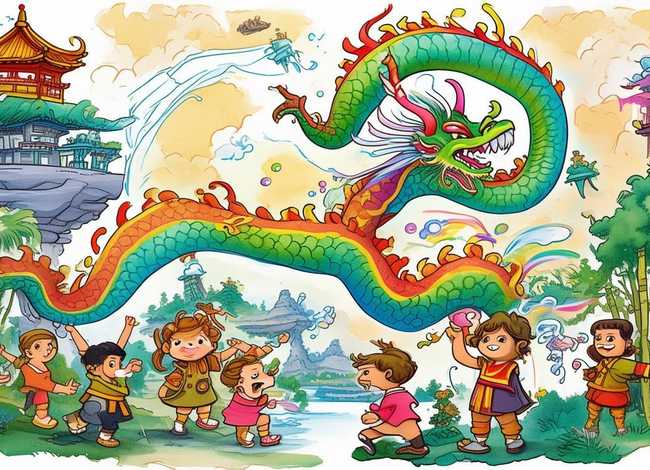 中国龙儿童故事 - 关于中国龙的儿童书籍