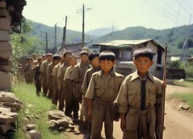 抗战儿童团站岗，抗战儿童团站岗图片