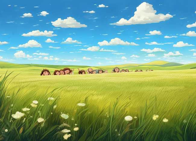 大草原儿童画获奖作品、大草原儿童画获奖作品图片