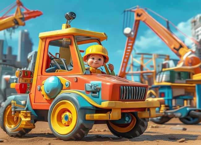 儿童故事工程车的故事；工程车的幼儿的故事
