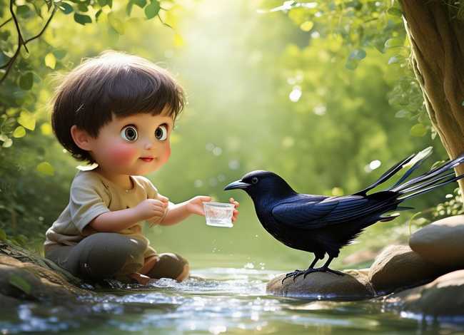 幼儿画乌鸦喝水的绘本 幼儿画乌鸦喝水的绘本教案