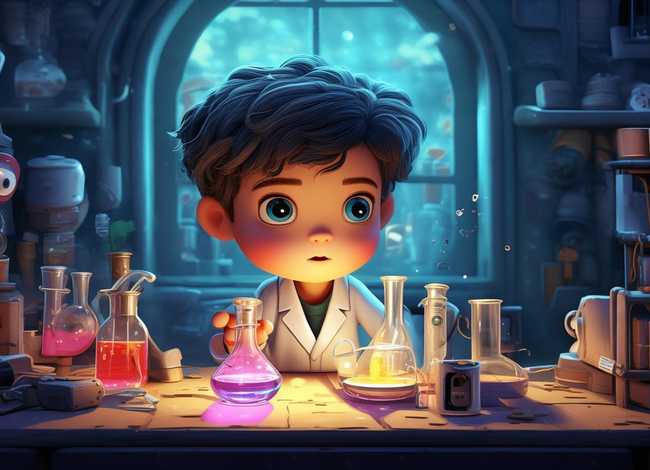 科学故事儿童简短绘画，科学故事简笔画