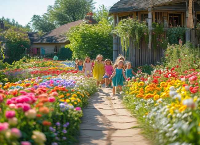 花园幼儿故事 - 幼儿园故事花路