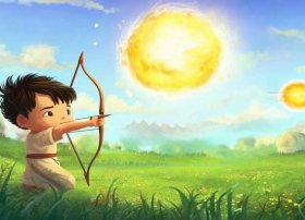 儿童故事后羿射日；后羿射日的故事幼儿