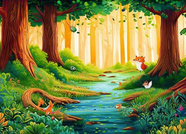 大自然的故事儿童书、大自然这本书的故事